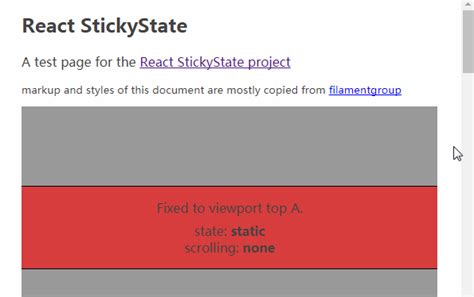 react sticky examples