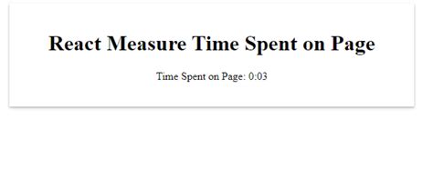 React Track Time Spent On Page