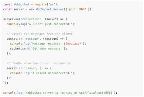 react websocket example