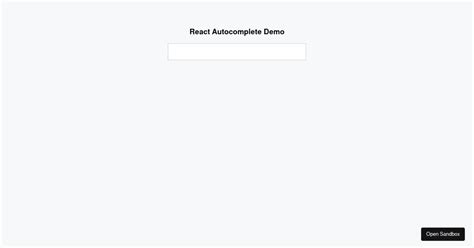 React-Autocomplete Example