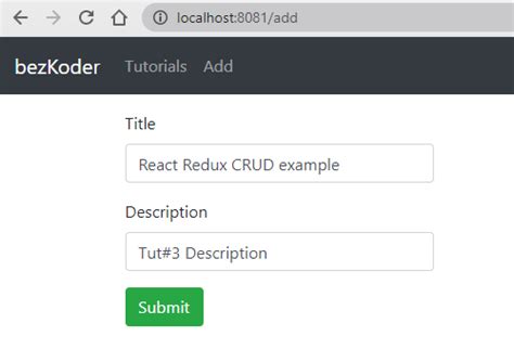 react-redux crud example with rest api