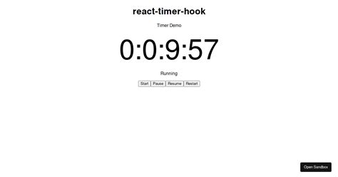 React-Timer-Hook Typescript