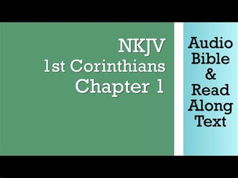 read 1 corinthians 1 nkjv