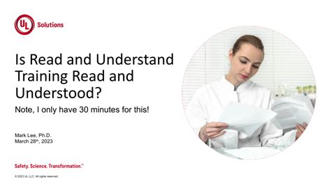 Read And Understood Training