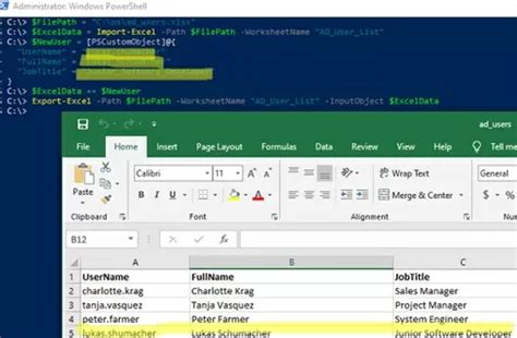 Read And Write Data To Excel File With Powershell