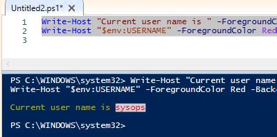 Read Host Backgroundcolor