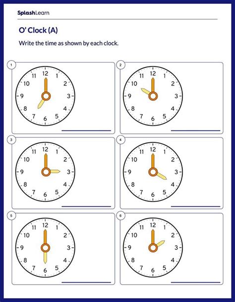 Read The Clock And Write The Time