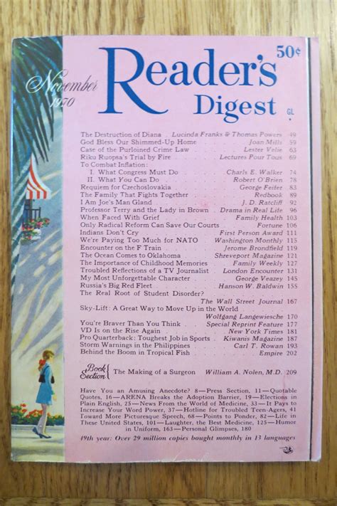 reader's digest november 1970