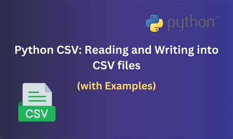 Reading And Writing Csv Python
