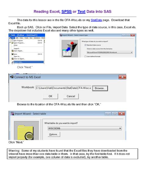 Reading Excel Data Into Sas
