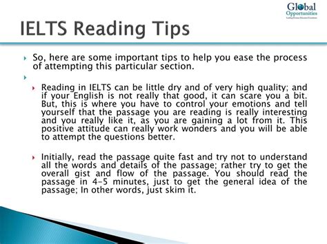 reading ielts preparation