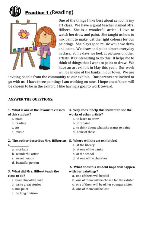5 Reading Practice Worksheets
