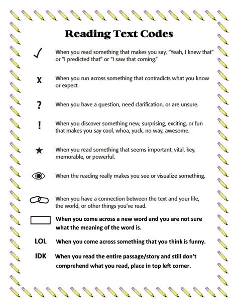 Reading Text Codes