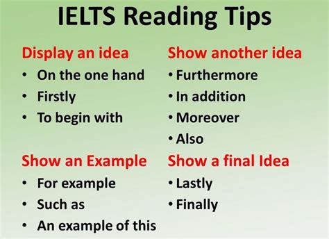 reading tips for ielts general