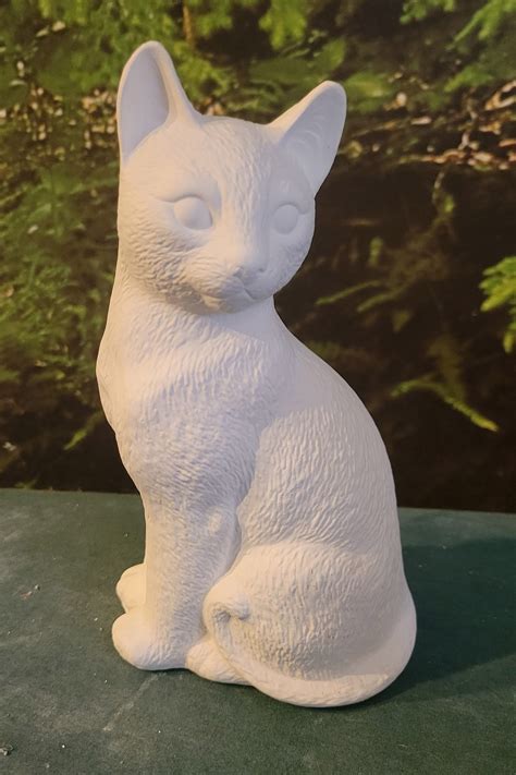 Ready To Paint Ceramic Cat