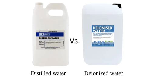 reagent grade water vs deionized water