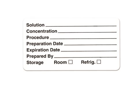 Reagent Labels