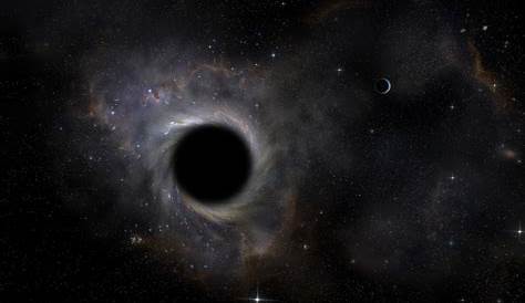 Real Black Hole In Space Hubble Hurtling Across The Plane Of The Milky Way