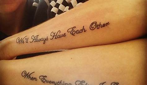 Sis And Bro Tattoos : 60 Cool Brother Sister Tattoo Ideas To Strengthen