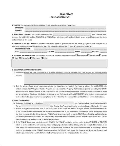 FREE 60+ Lease Agreement Forms in PDF MS Word