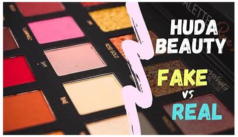 Real Vs Fake Huda Beauty Rose Gold Palette FAKE VS REAL + Swatches Textured Shadows