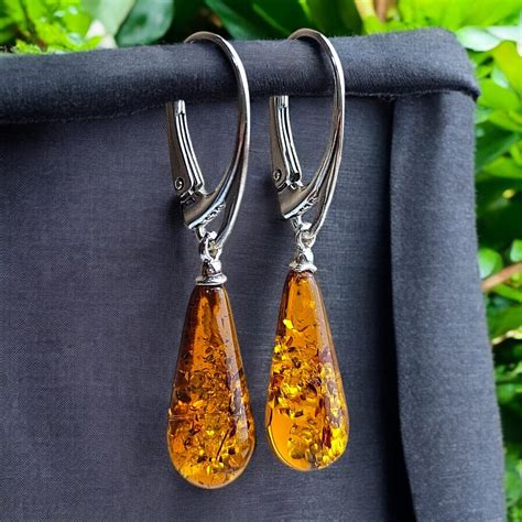 Real Amber Earrings