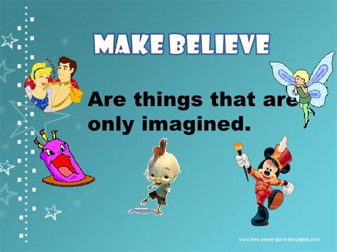 real and make believe images