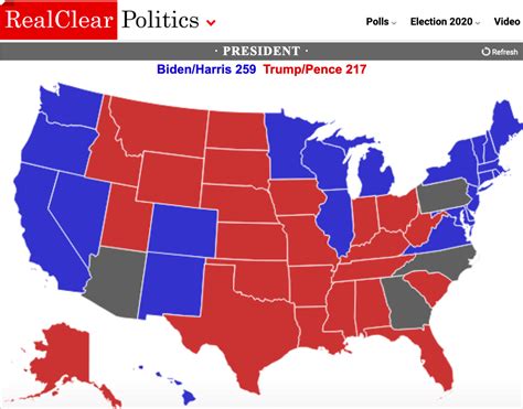 real clear politics 2022 map