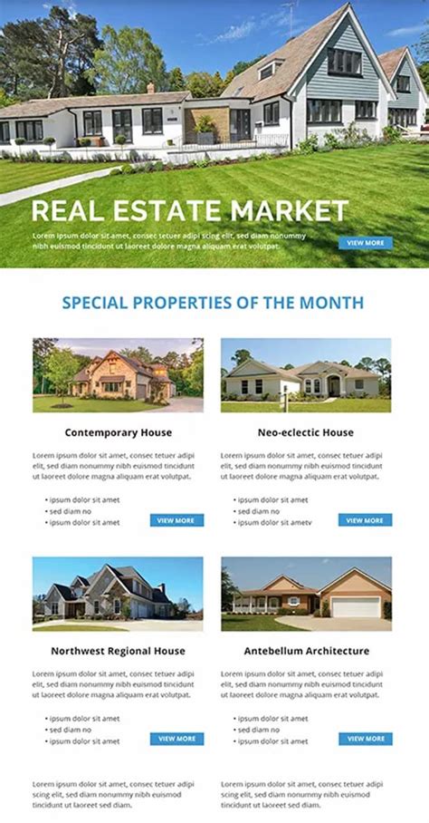 real estate email newsletter service