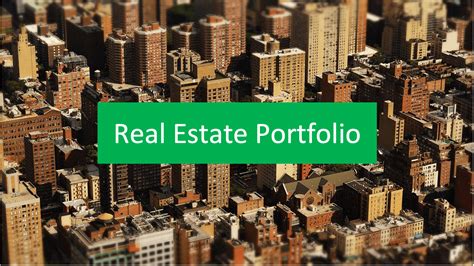 Real Estate Portfolio Example
