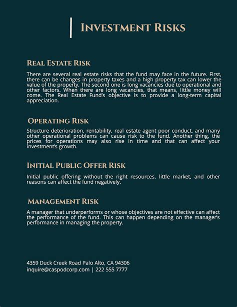 Real Estate Prospectus Example