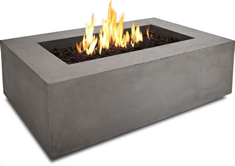 vyazma.info:real flame baltic rectangle fire table in glacier