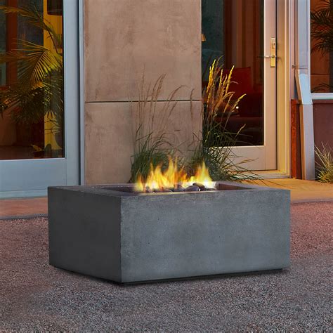 real flame baltic square fire pit