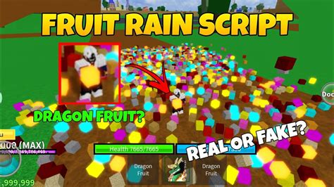 real fruit rain script