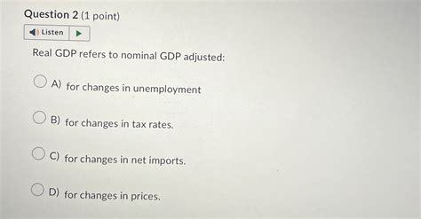 real gdp refers to quizlet