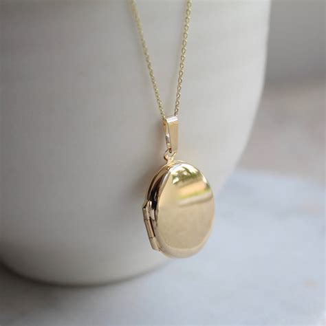 real gold locket necklace with picture