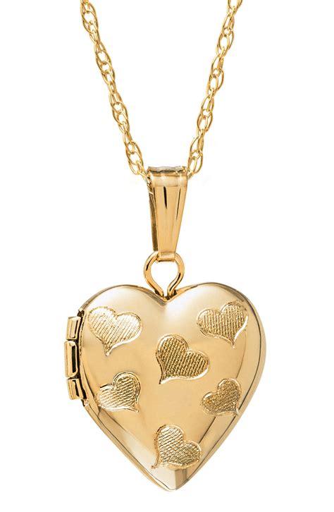 real gold locket with picture