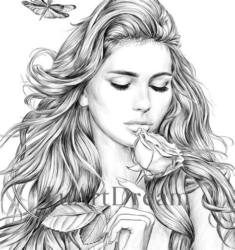 Real Human Coloring Pages