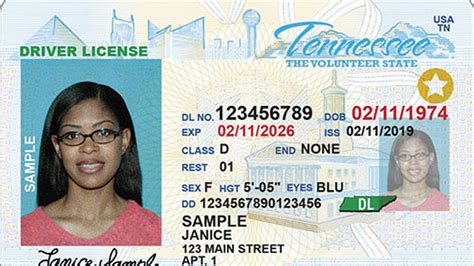 real id driver's license tn