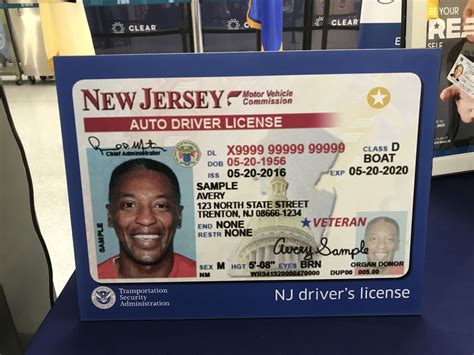 real id license requirements nj