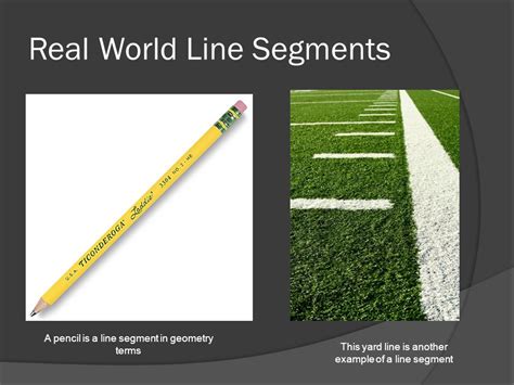 real life example of a segment in geometry