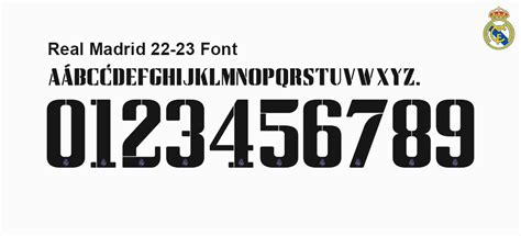 real madrid 2022 font free download