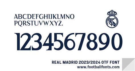 real madrid font 2023 free download