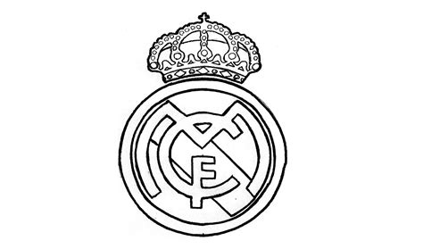real madrid line drawing