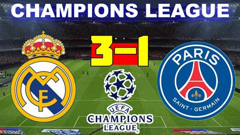 real madrid psg partido completo
