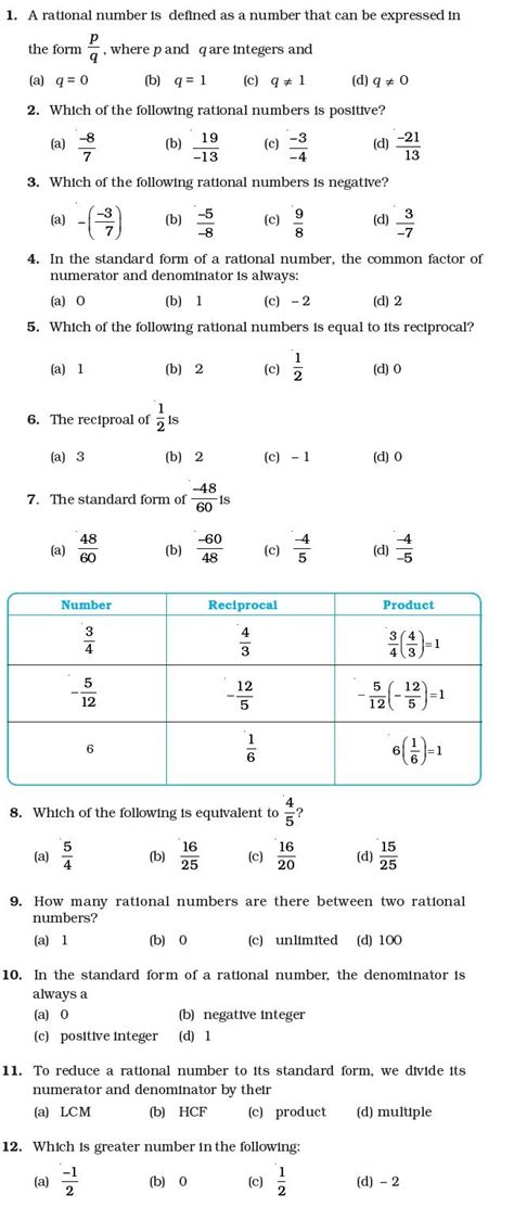 real number system worksheet with answers pdf grade 7