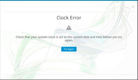 Real Time Clock Error Check Date And Time Settings