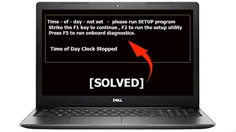 Real Time Clock Error Dell