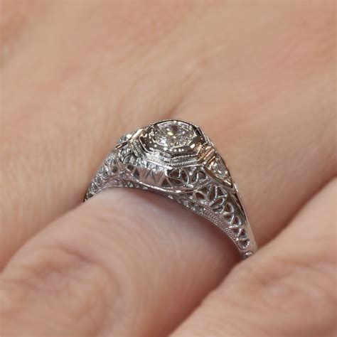 real vintage diamond engagement rings
