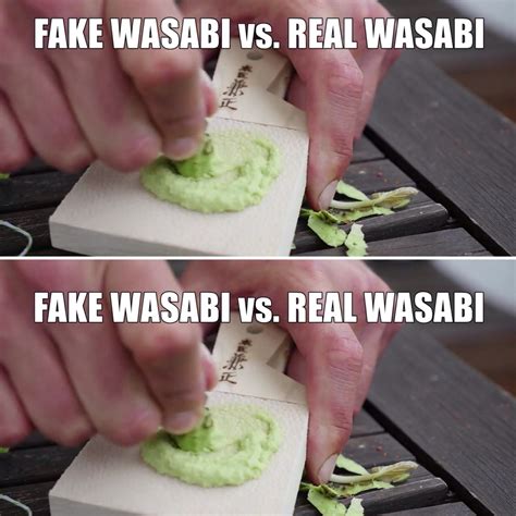 real vs fake wasabi